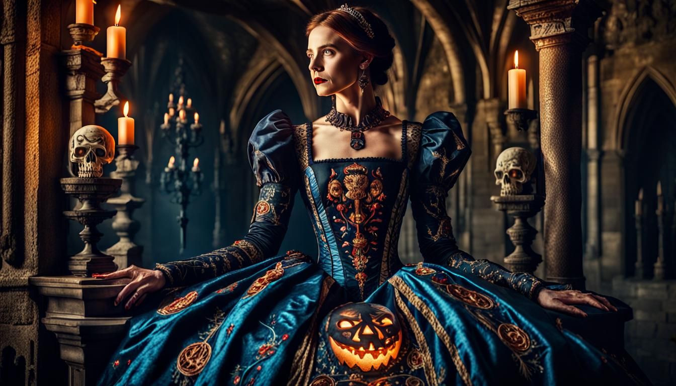 Tudor Lady's Halloween Dress