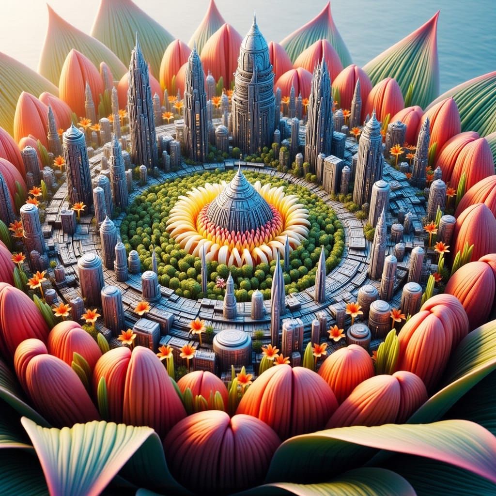 Floral Bloomopolis Text Art