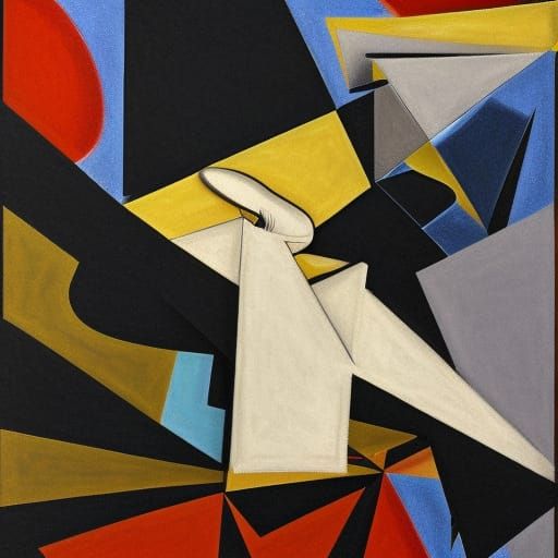 The Scream Remastered in Abstract Cubism 3D