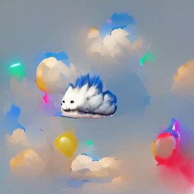 Cute Cartoon Cloud Illustration