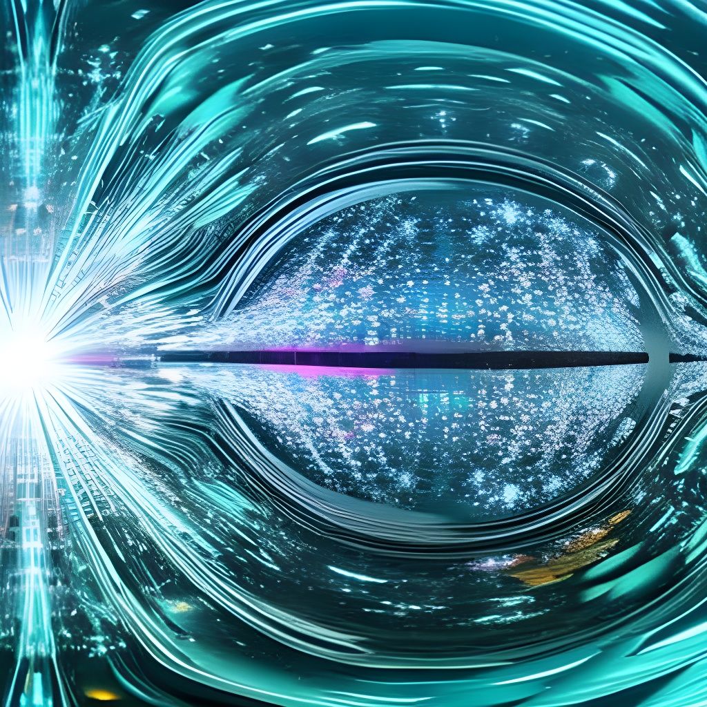 Deconstructivist Crystal Botanical Panorama in Ethereal Ligh...