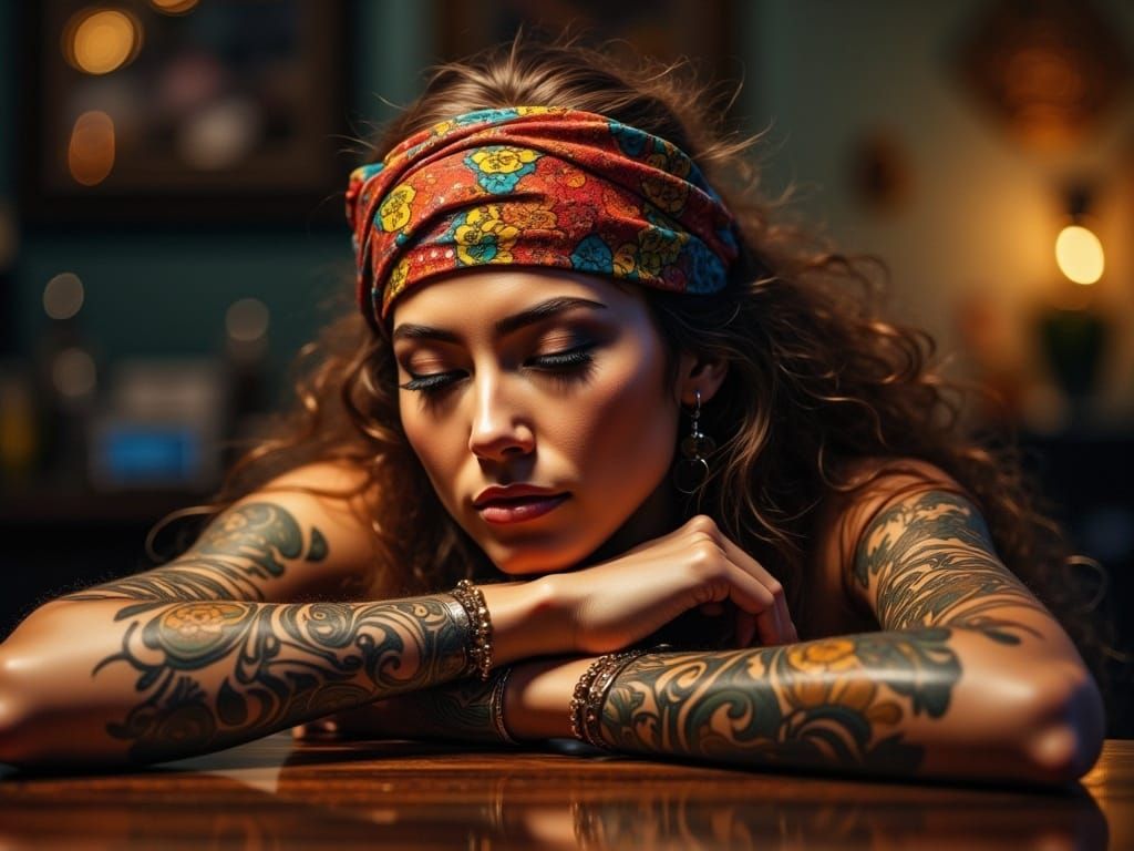 Surreal Portrait in Vibrant Colors and Free-Spirited Style