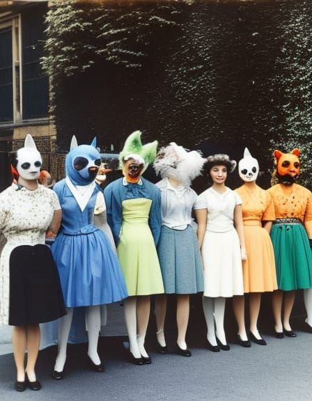 Lady Hortense Snotchincham's Finishing School For Young Ladies, Prize Giving Day June 1953