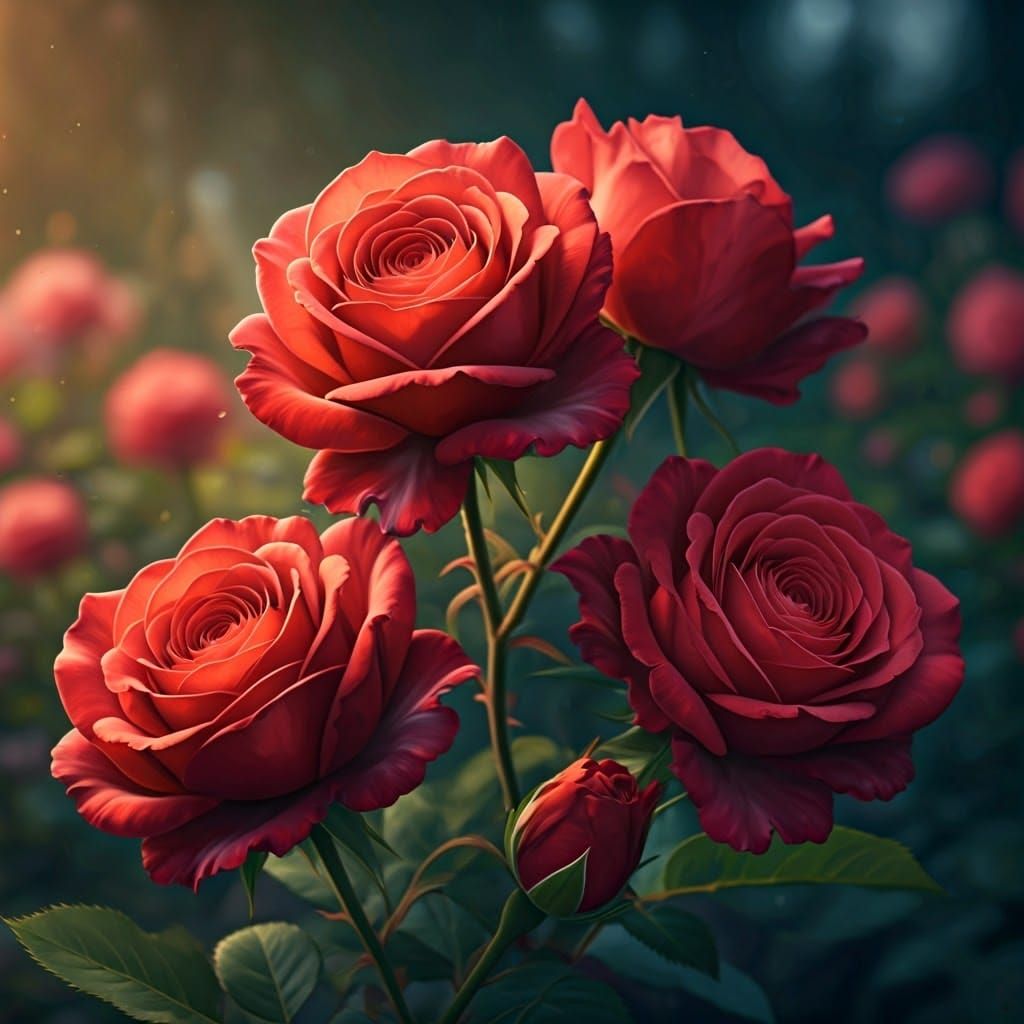 red roses