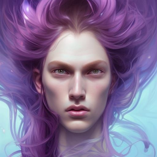 Hyperdetailed Merman Portrait in Fantasy Art Style