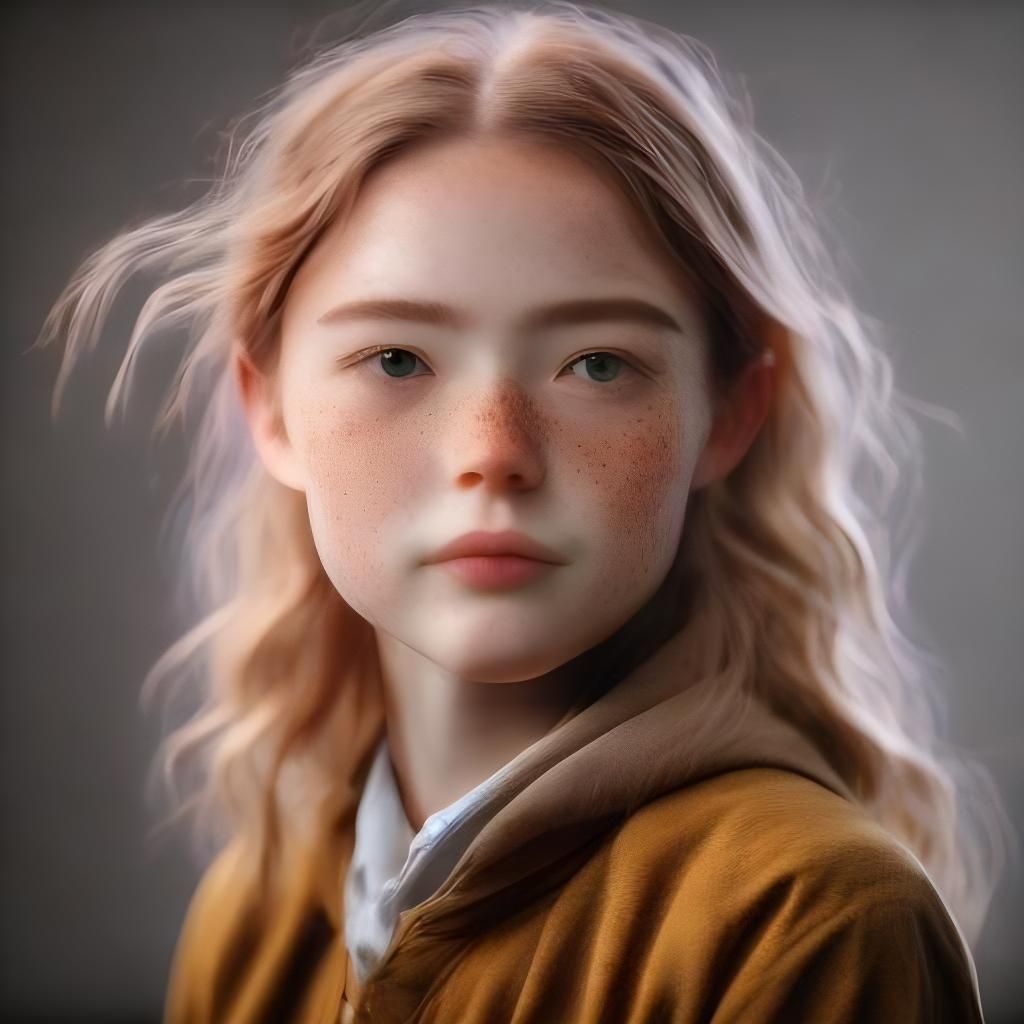 Radiant Chibi Portrait in Pastel Colors