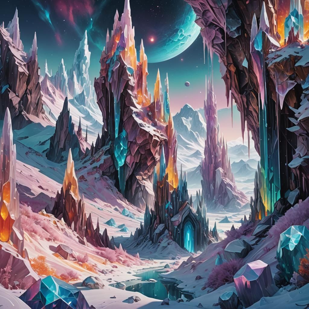 Luminous Mines on Icy Planet Cirus Minor