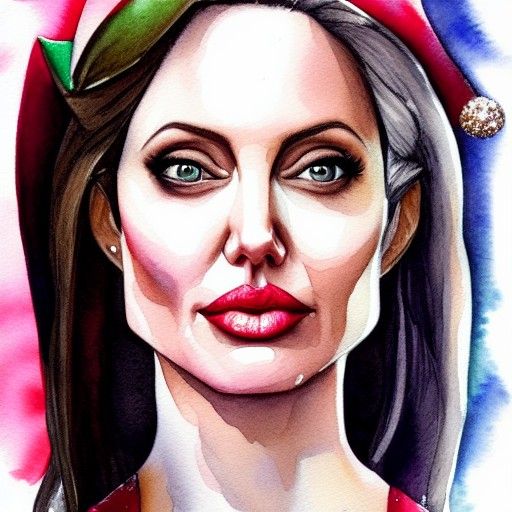 Watercolor Portrait of Elf Likeness