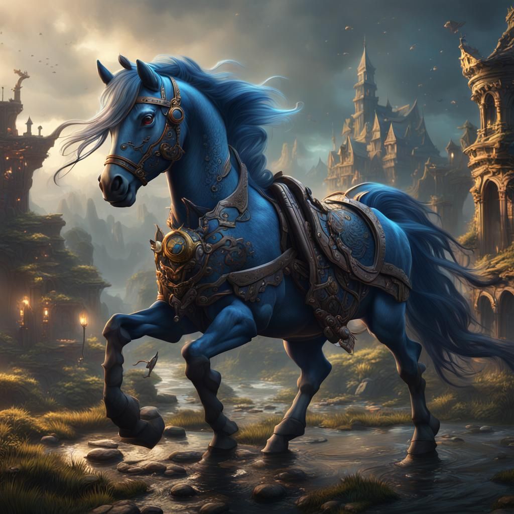Fantastical Pony in Detailed Matte Painting