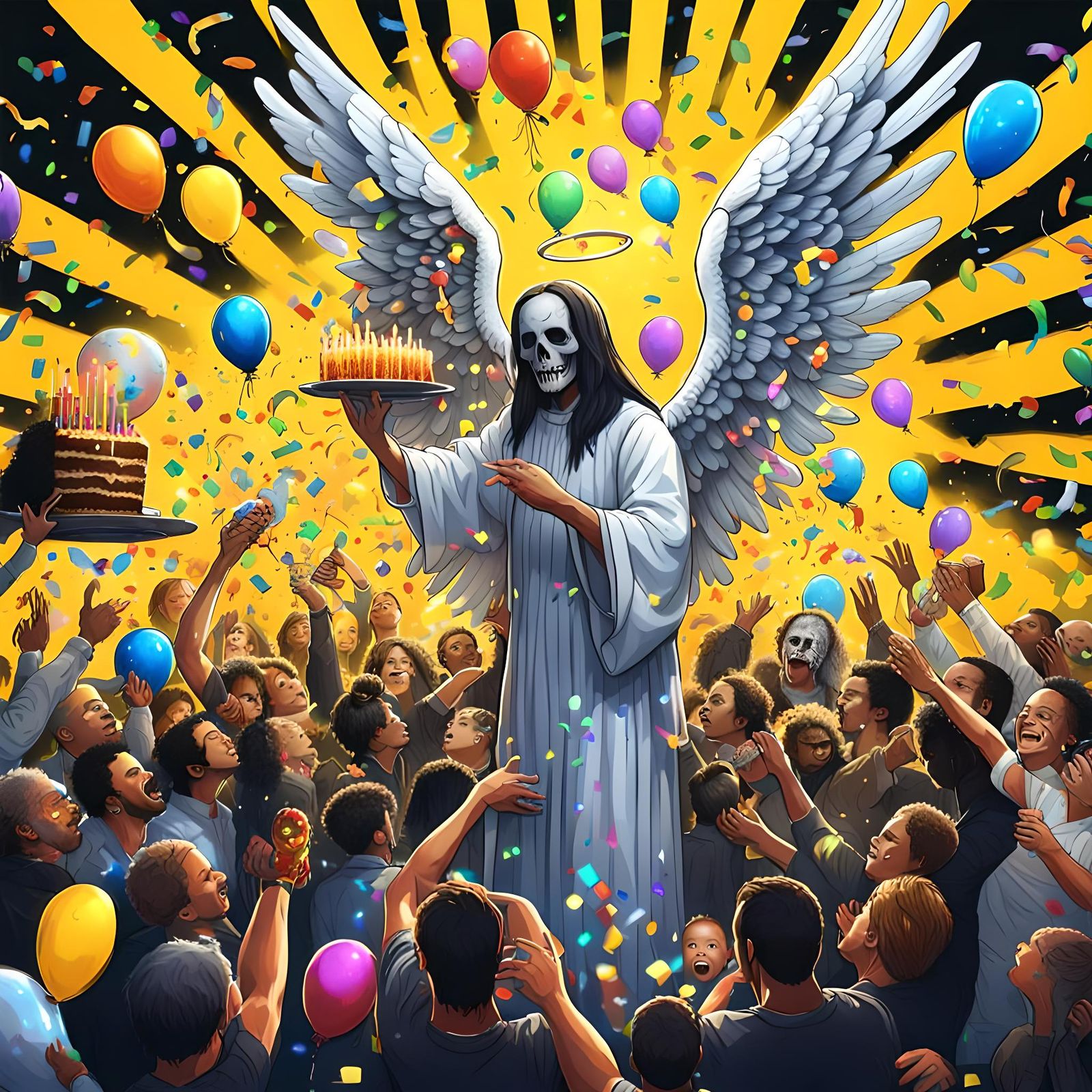 Angel of Death Celebrates Milestone with Party