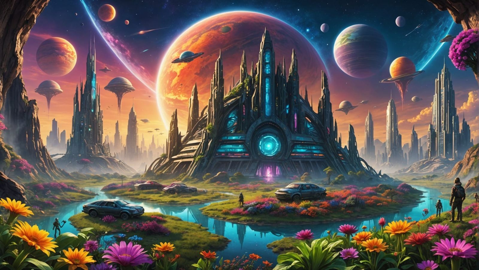 Earth Under Alien Rule: A Vibrant Cosmic Takeover