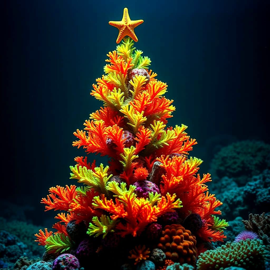 Coral Christmas Tree: A Stunning Underwater Scene