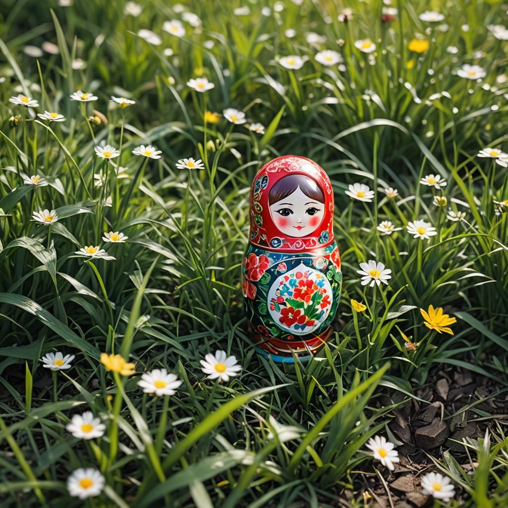 Japanese Matryoshka Doll Close-Up Photo