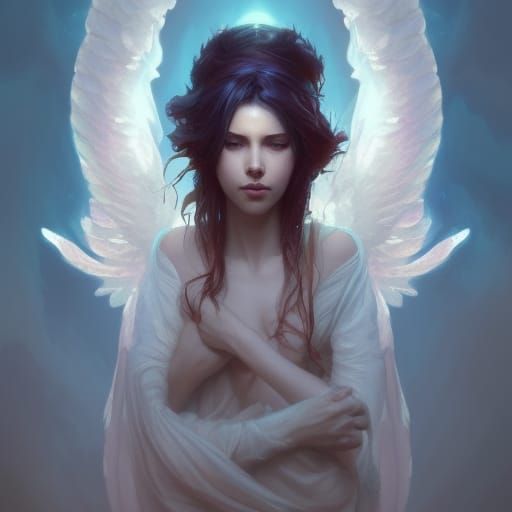 Angelic Demon Portrait in Hyperdetailed Lighting