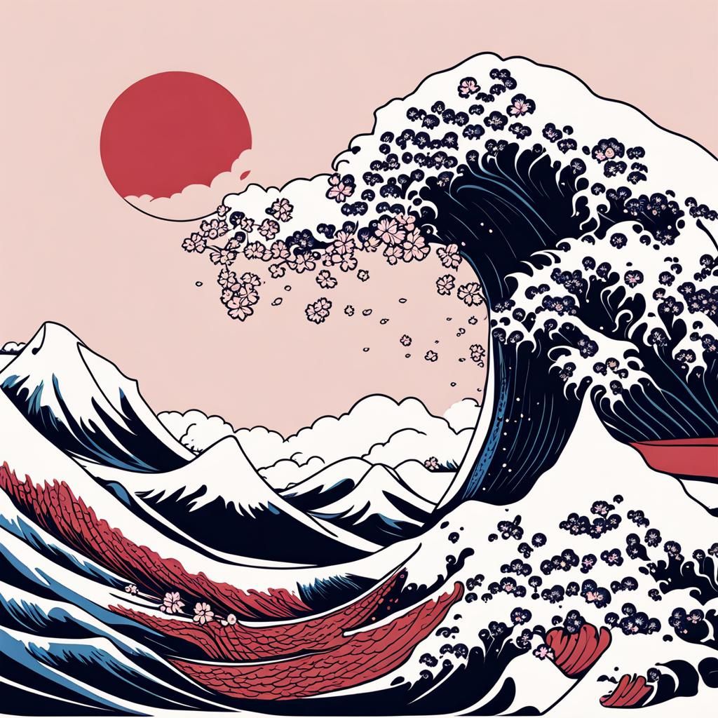 Japanese line drawing