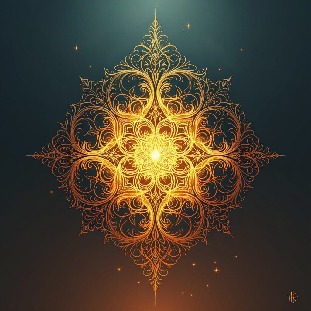 Mystical Transmutation Sigil in Ornate Style