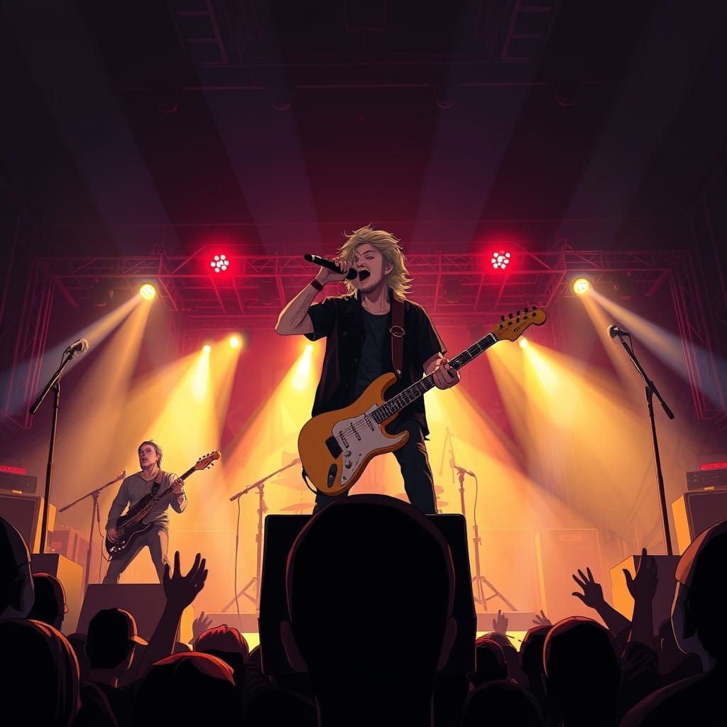Daughtry Live in Cinematic Manga Style