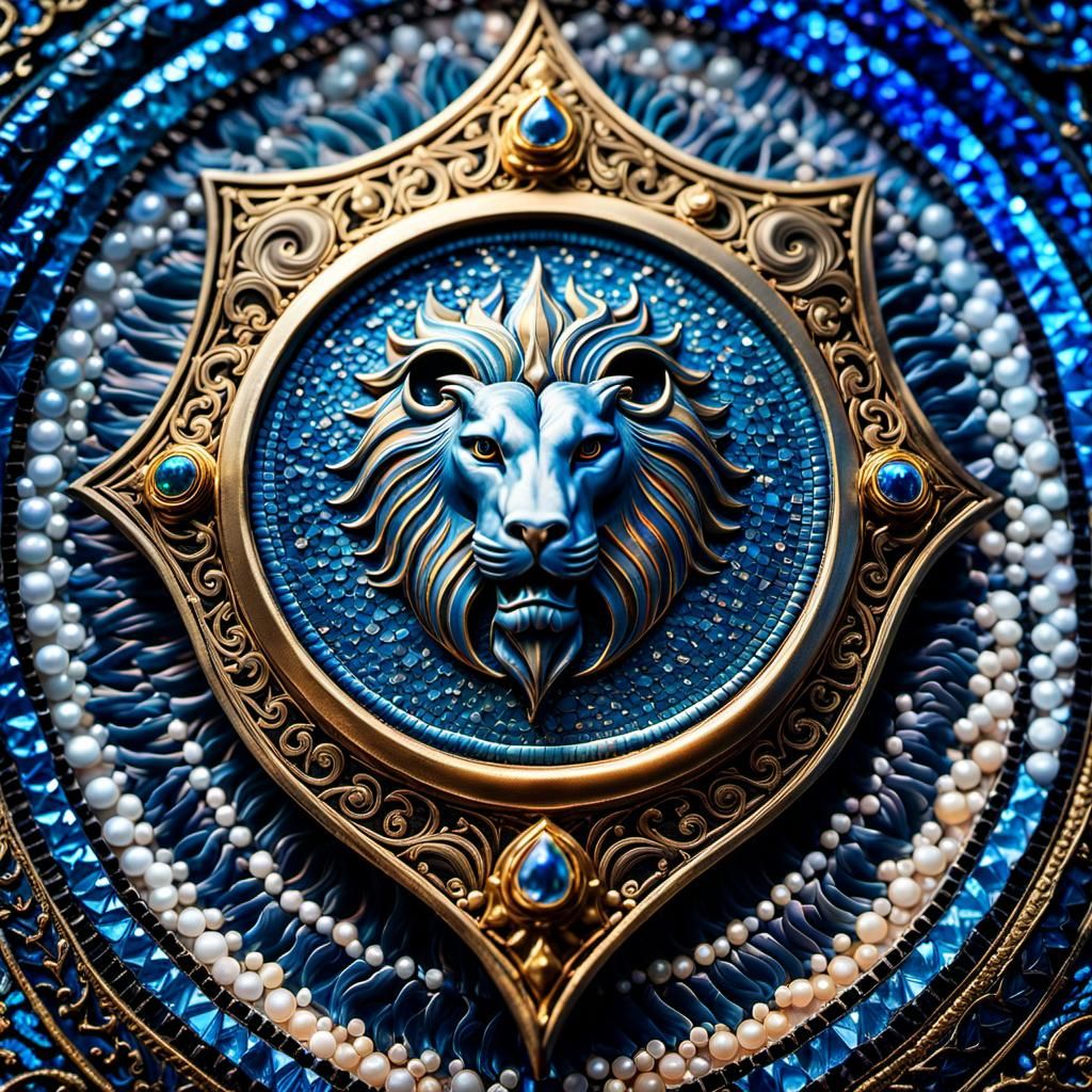 Narnia Emblem Shield in Surreal Fantasy Art