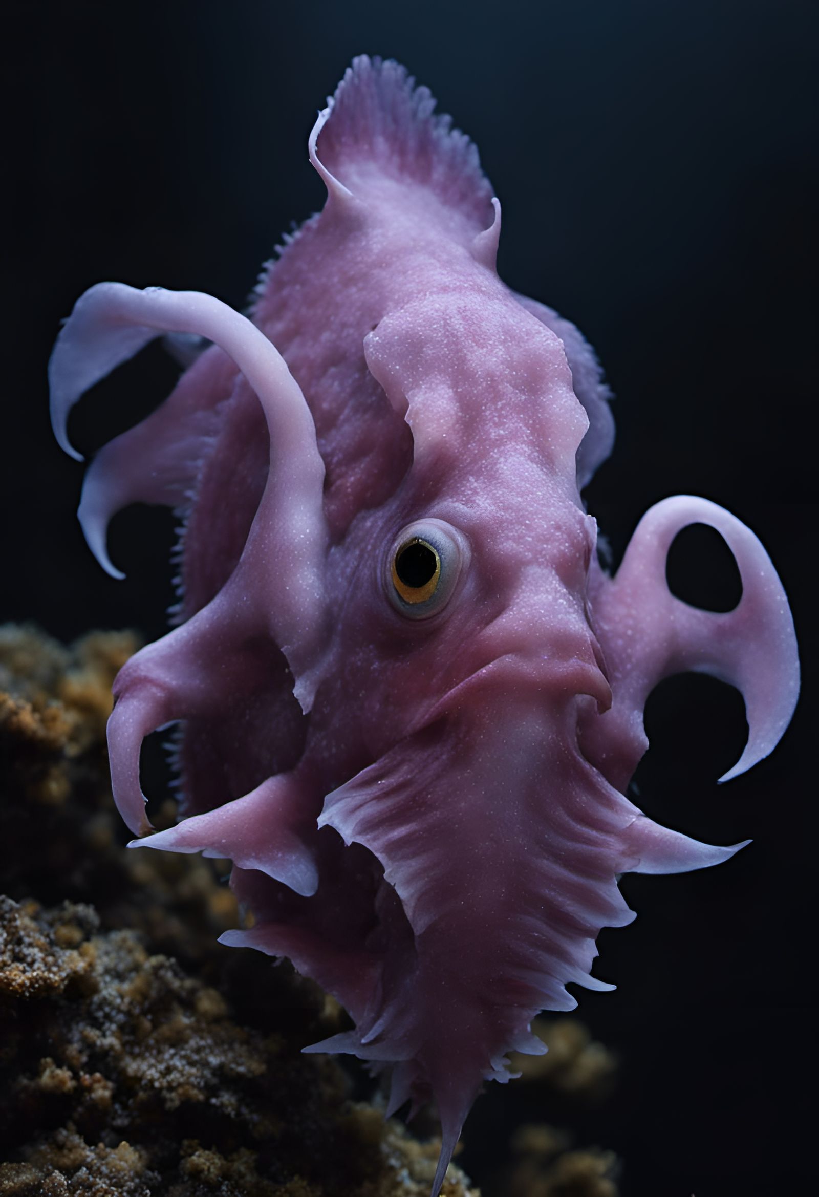 Detailed Japanese Painting with Magical Particles