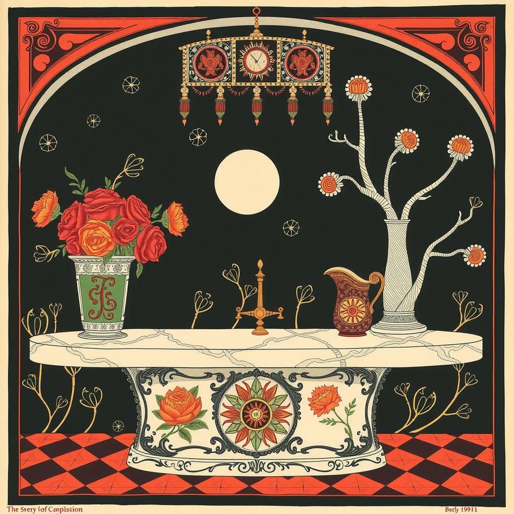 Italian Art Deco Inspired Plate Design