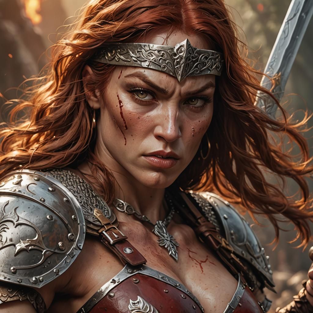 Red Sonja, battle hardened