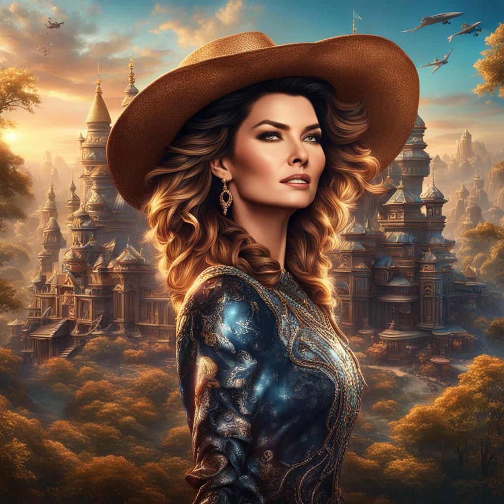 Shania Twain Matte Painting in Unreal Engine 5
