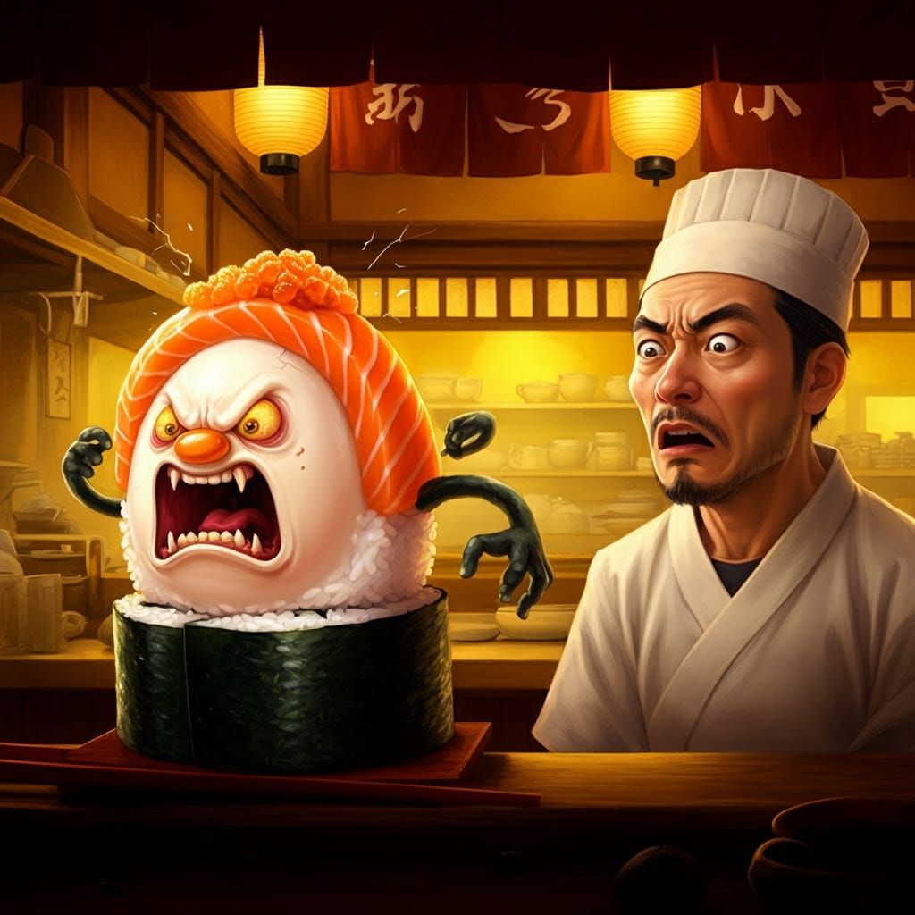 Sushi Uprising in Minor Key 🍣🎶😡