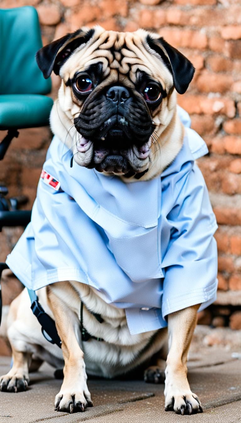 Pug Struggles with Second COVID-19 Infection