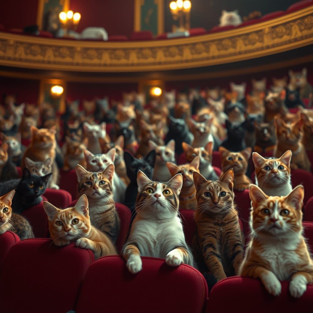 Cats Attending the Theatre
