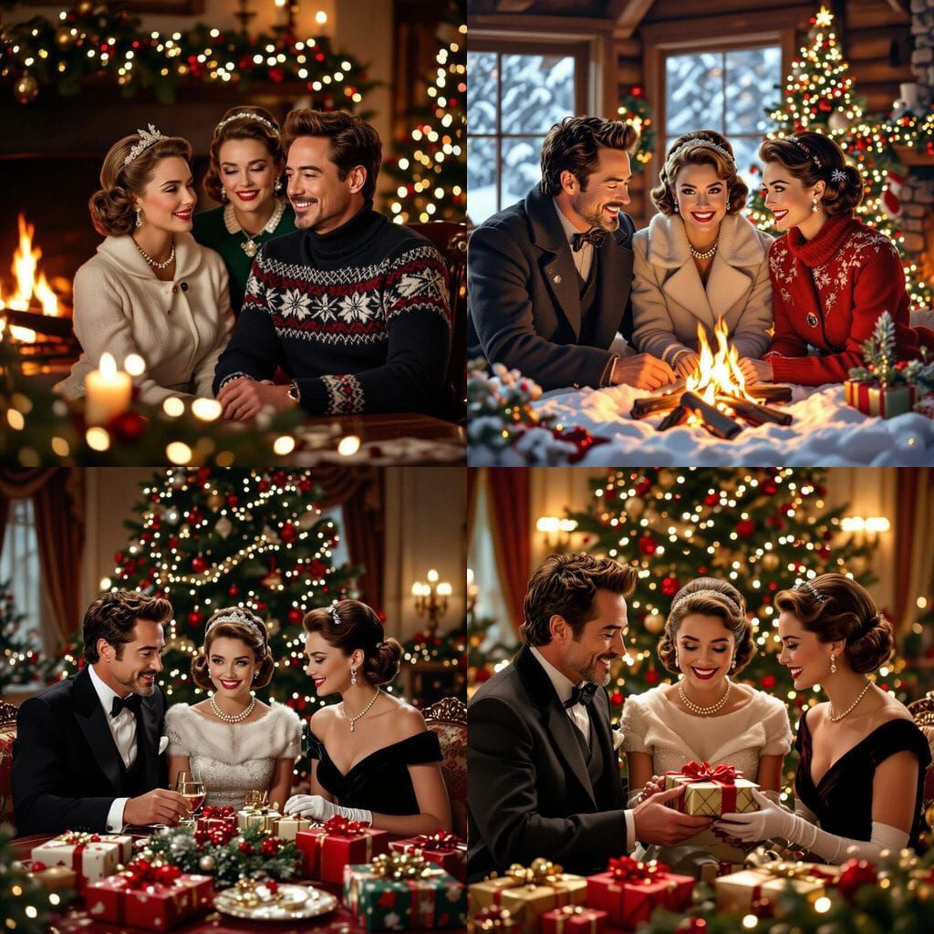 Robert Downey Jr. with Grace Kelly & Audrey Hepburn at Chris...