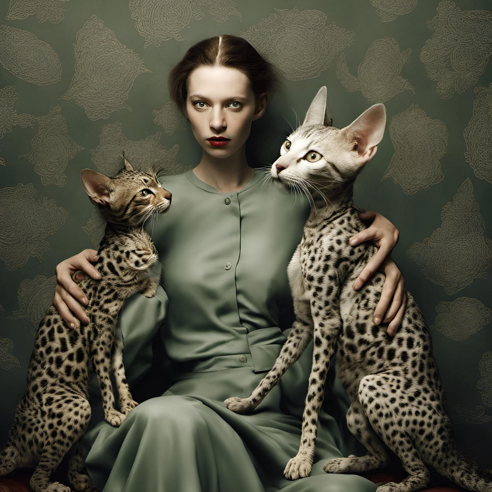 Alien Pets Displaying Complex Emotions: Photorealistic Style