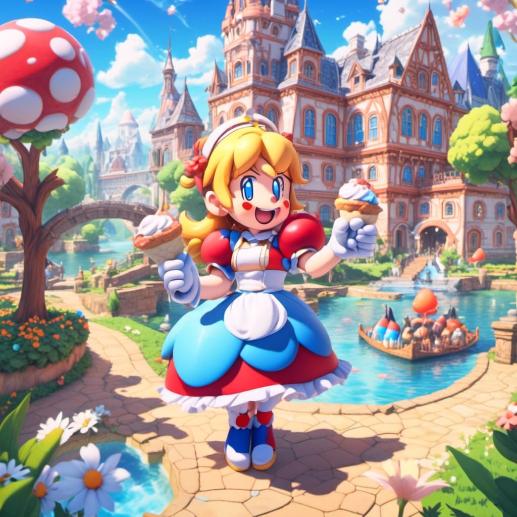 Paper Mario 64 Eating Ice Cream