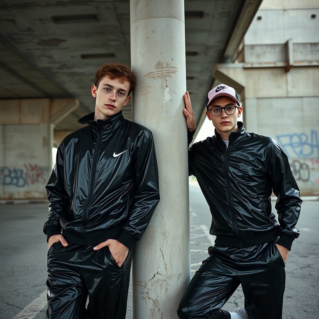 Urban Overpass: A Moment of Connection