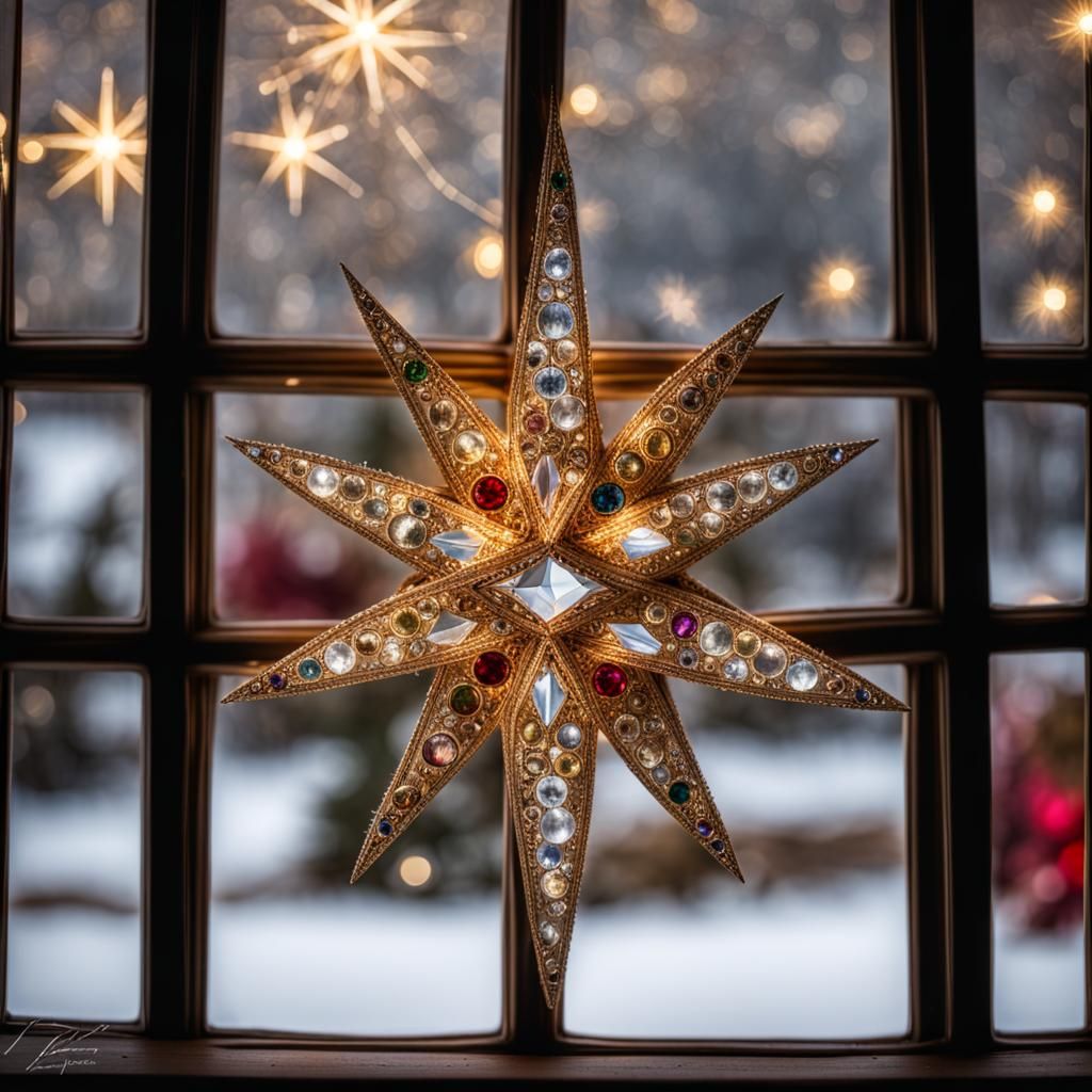 2 Bejeweled Christmas star