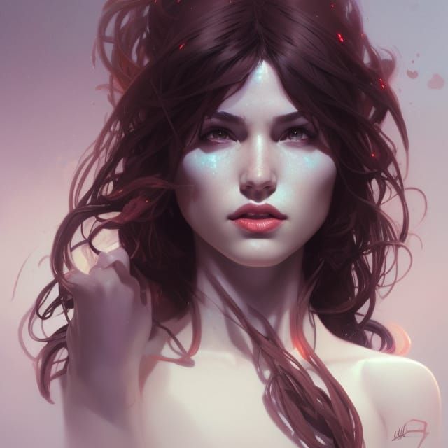 Lilith Portrait in Dynamic Lighting Concept Art