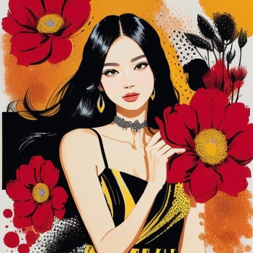 Kinetic Pointillism Digital Painting in 64 Megapixels