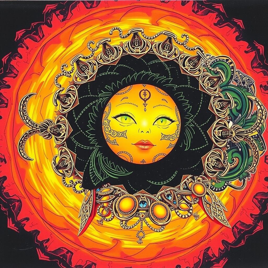 Elegant African Queen in Surreal 3D CGI Style