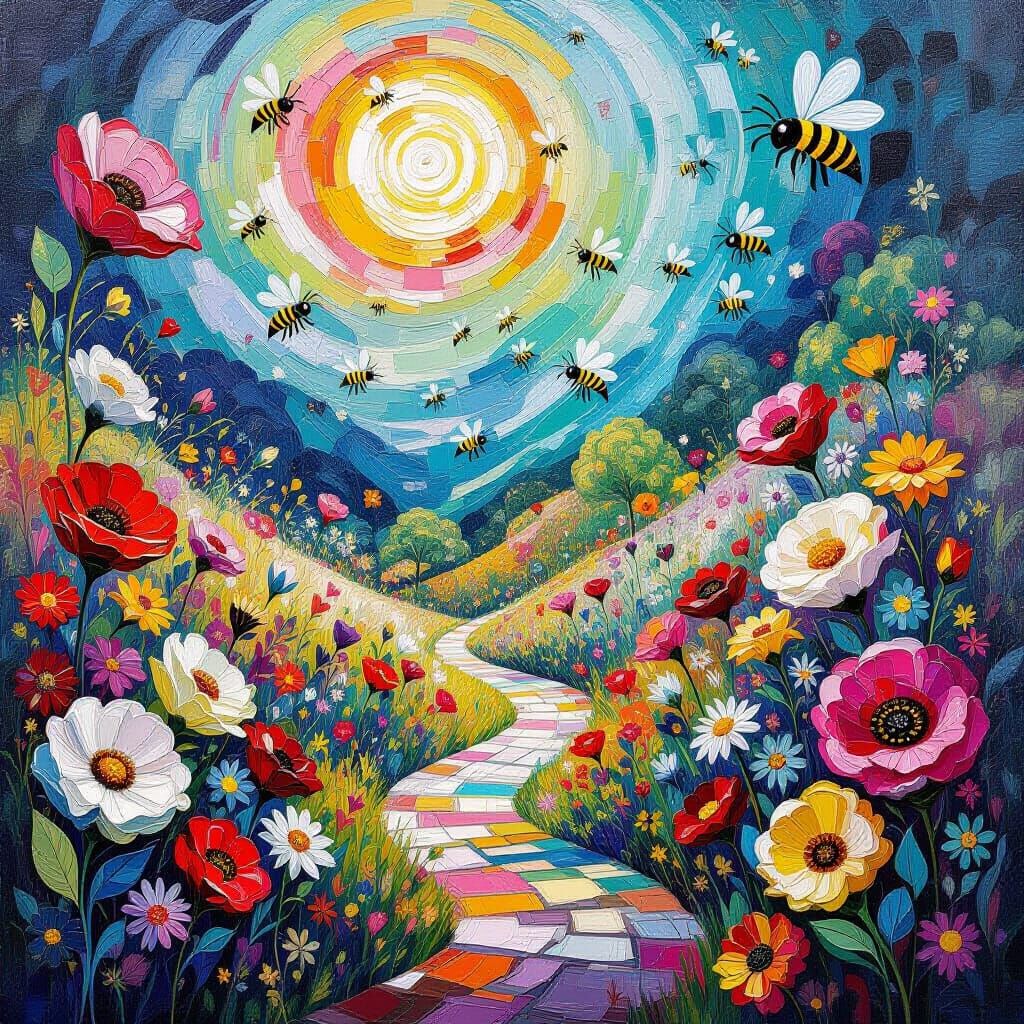 Mind-Bending Botanical Garden in Expressionist Style