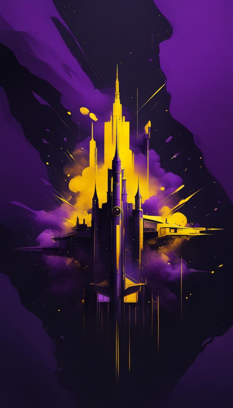 Ethereal Abstract Battlefield in Dieselpunk Style