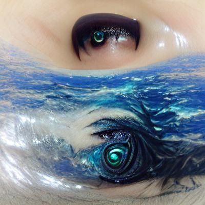 Mysterious Bioluminescent Eye in the Deep Ocean