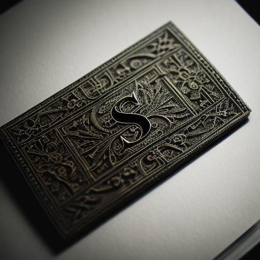 Hyperrealistic Letter S with Intricate Details