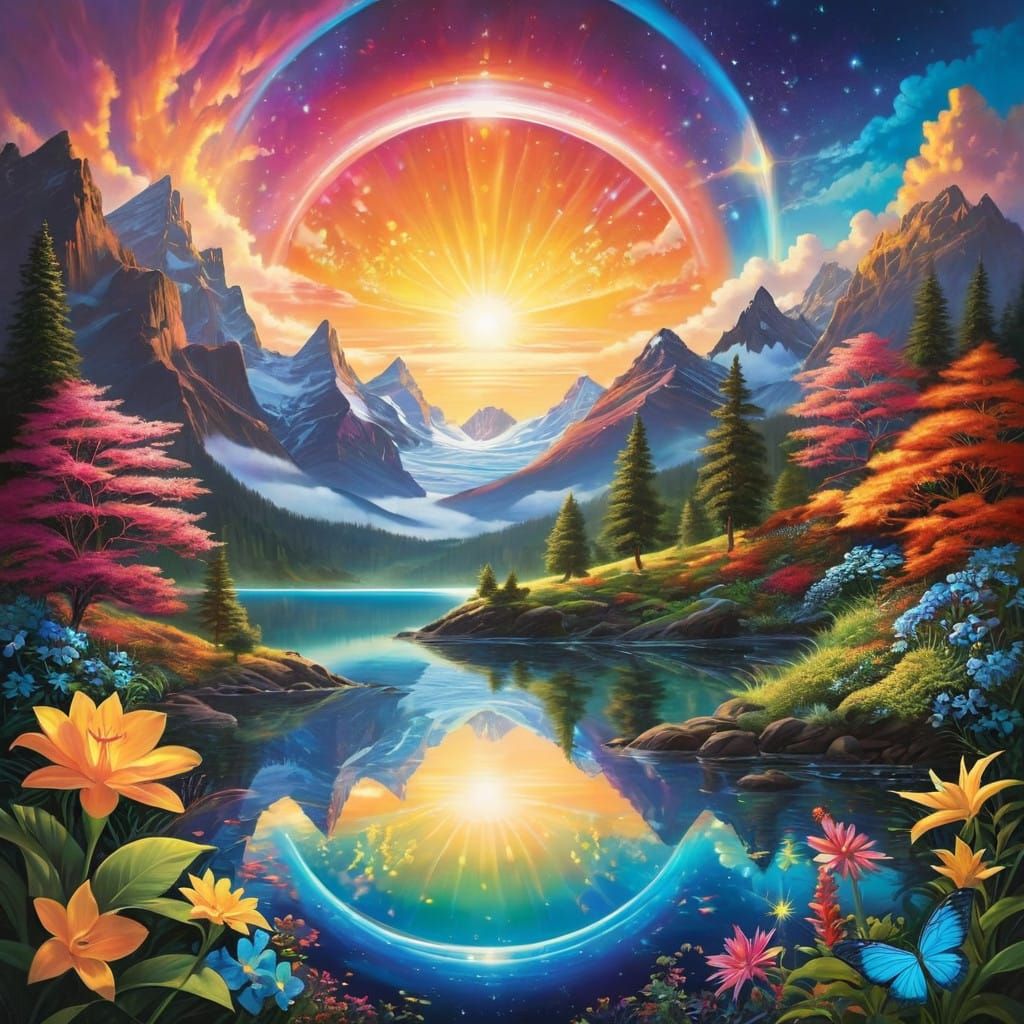 Harmony of Nature in Vibrant Light