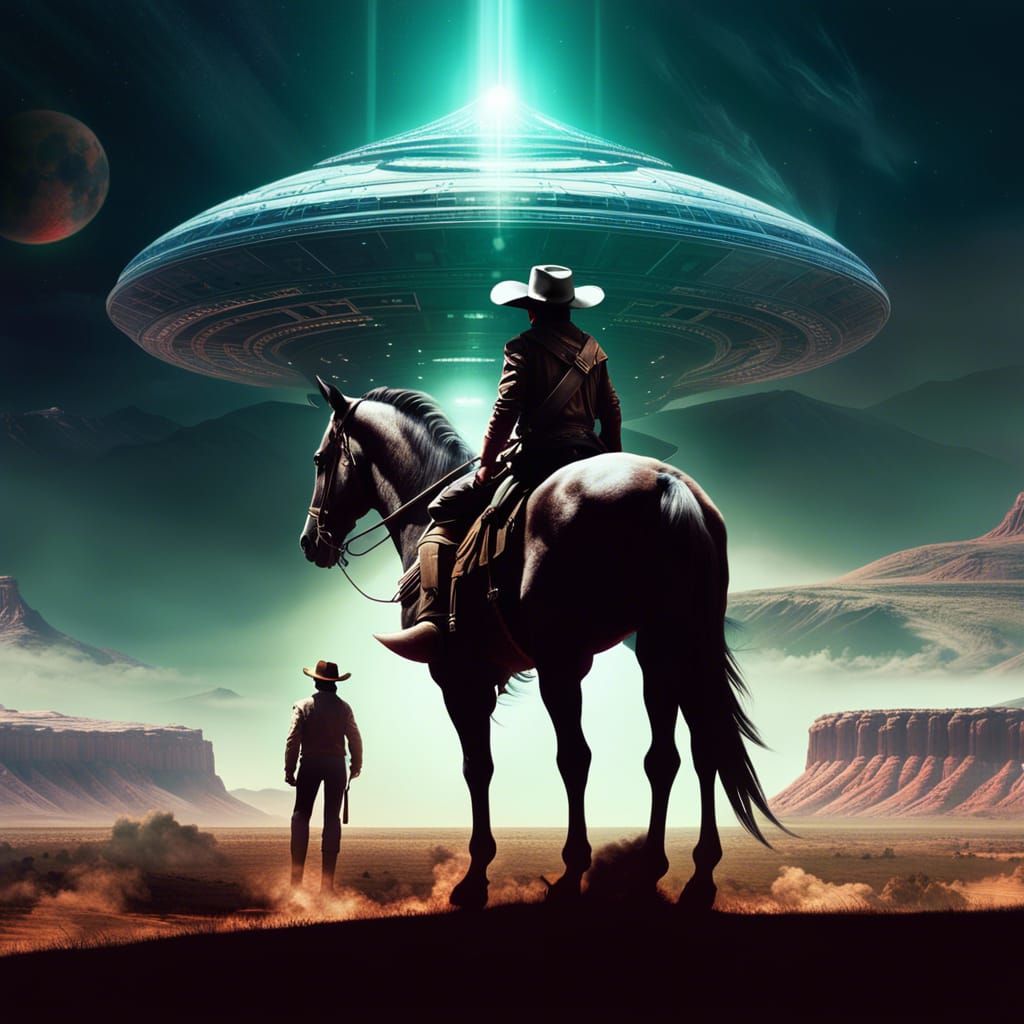 Cowboy Meets Spaceship: Epic Digital Matte Painting