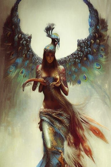 Peacock Angel in Sinister Style