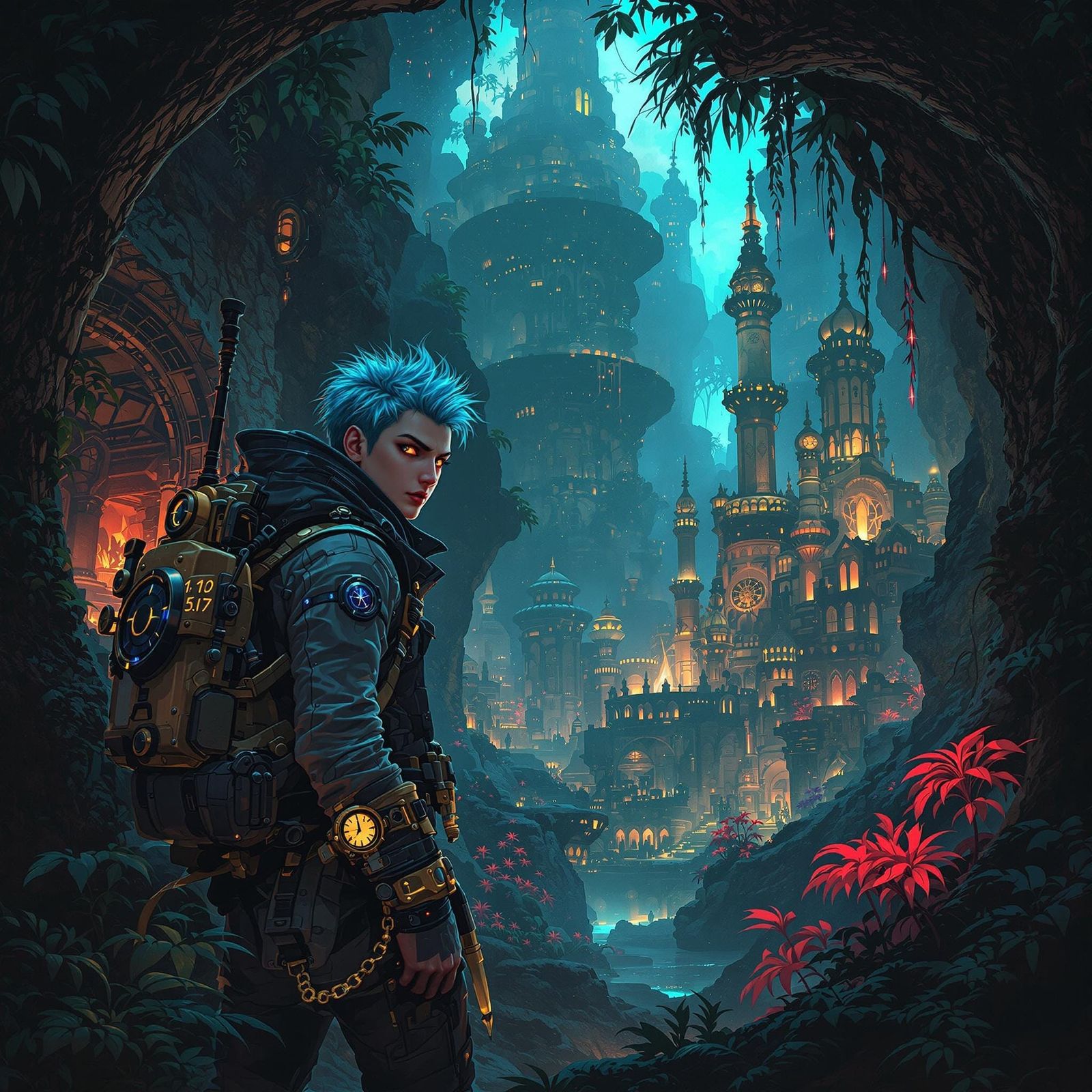 Dieselpunk Explorer Uncovers Lost City in Dense Jungle