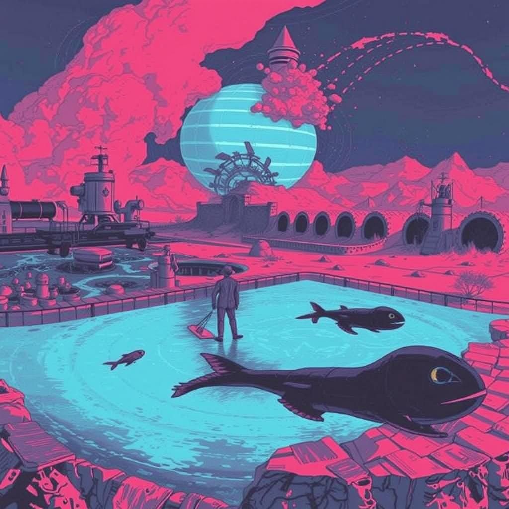 Surreal Underwater Machinery Evokes Submechanophobia