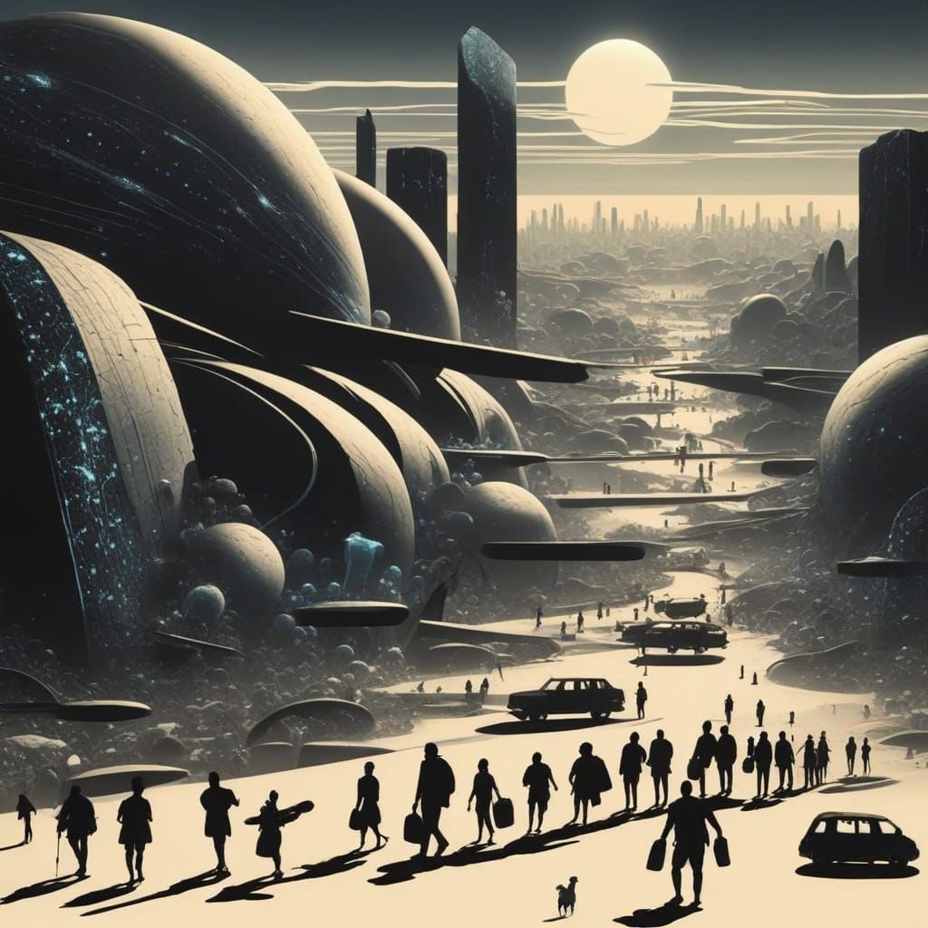 Surreal 4D Visualization of Glowing Protein Molecules