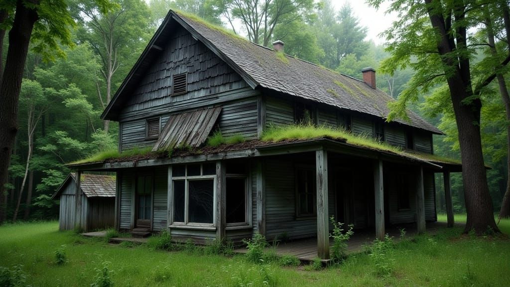 Falling down building