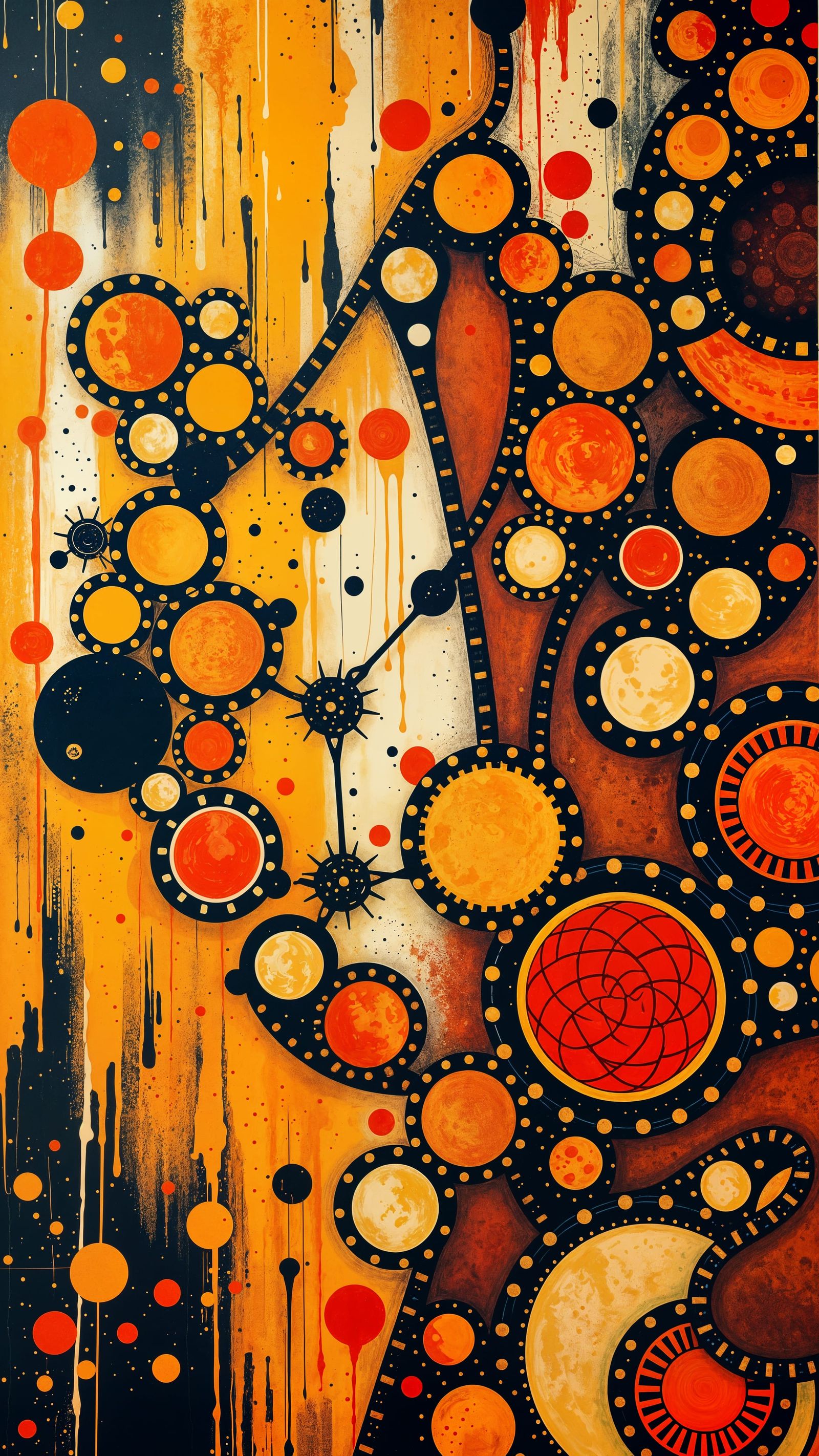 Art Deco Global Ledger in Graffiti Art Style