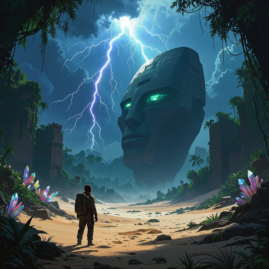 Explorer Discovers Ancient Alien Artifact in Lost Jungle Cit...